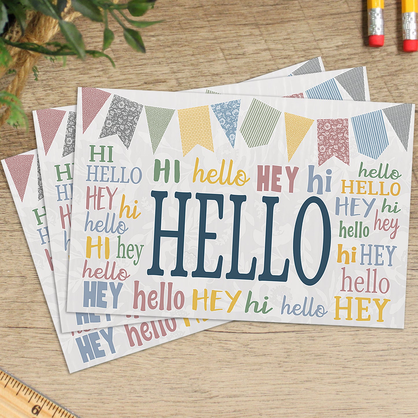 Classroom Cottage Hello Postcards