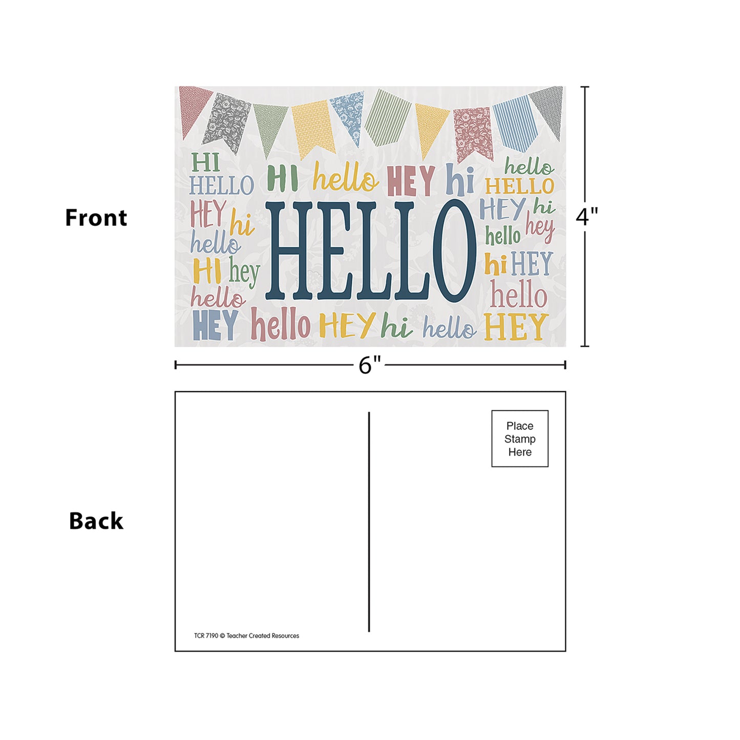 Classroom Cottage Hello Postcards