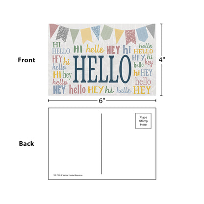 Classroom Cottage Hello Postcards