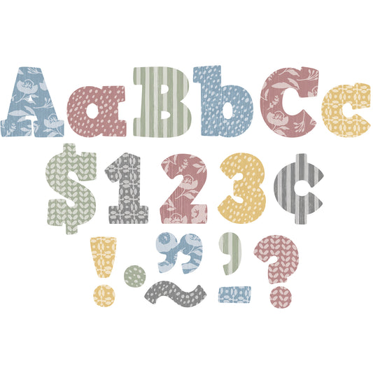Class Cottage 4in Bold Block Letter Combo Pack