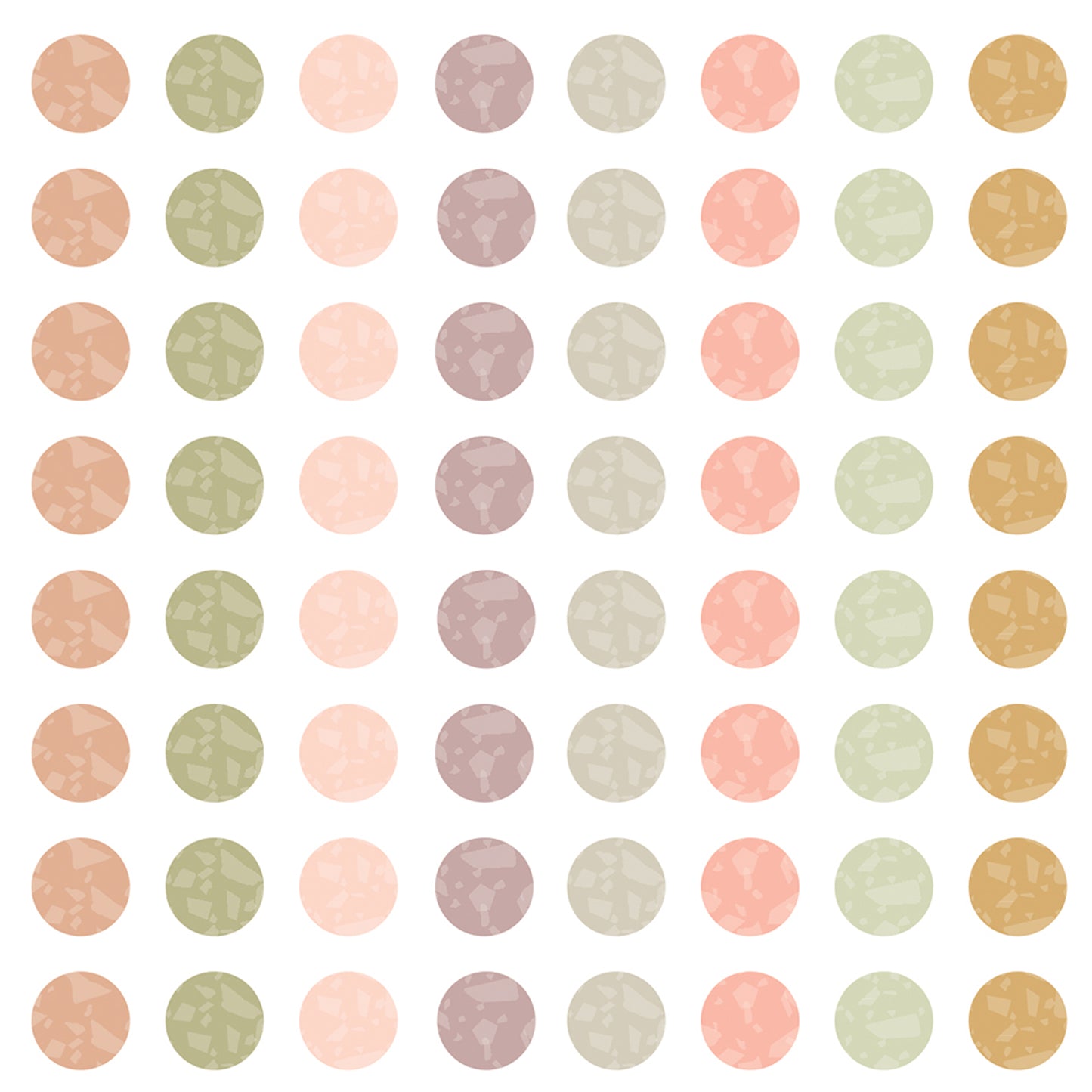 Terrazzo Tones Circles Mini Sticker