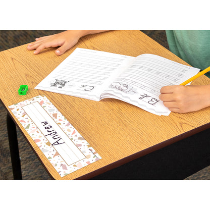Terrazzo Tones Flat Name Plates