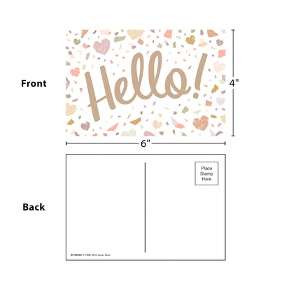 Terrazzo Tones Hello Postcards