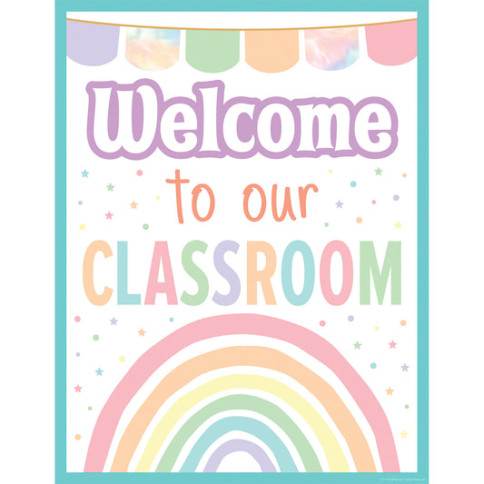 Pastel Pop Welcome To Our Classroom Chart