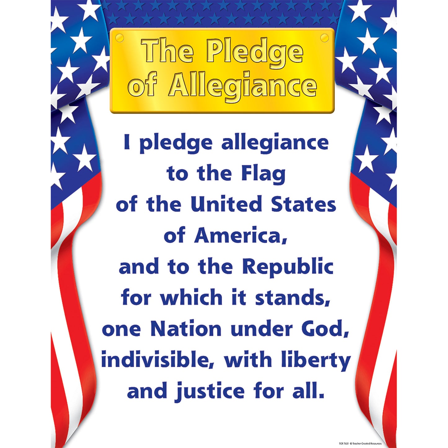 Pledge of Allegiance Chart