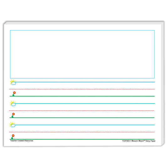 Smart Start K-1 Story Paper: 100 Sheets Per Pack, 4 Packs