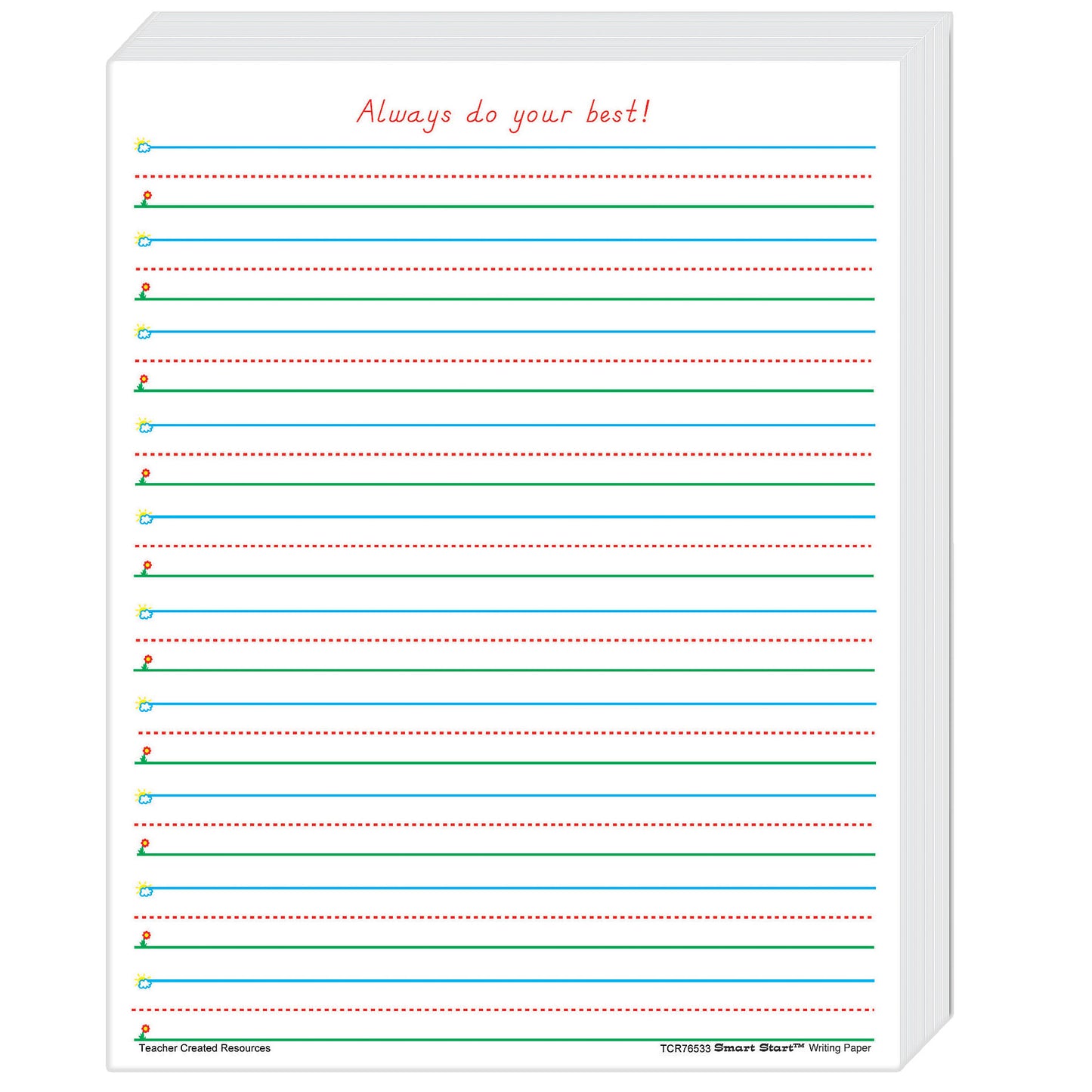 Smart Start 1-2 Writing Paper: 360 Sheets