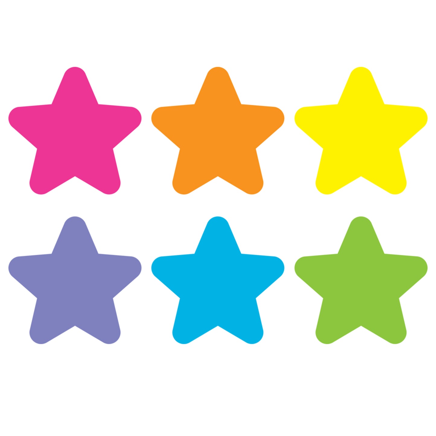 Spot On® Floor Markers, Bright Stars, 4" Carpet