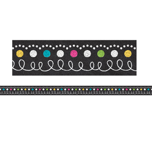 (6 PK) CHALKBOARD BRIGHTS MAGNETIC STRIPS