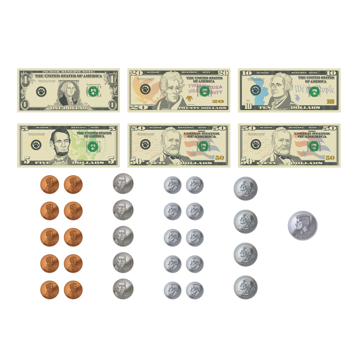 (3 PK) MONEY MAGNETIC ACCENTS