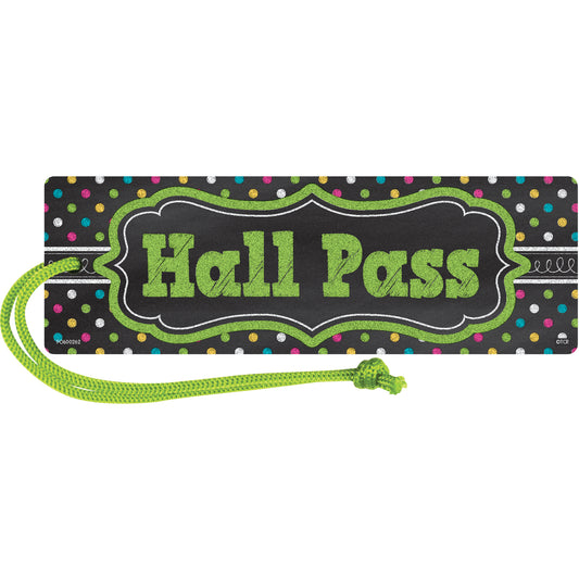 Chalkboard Brights Magnetic Hall Pass, Pack of 6