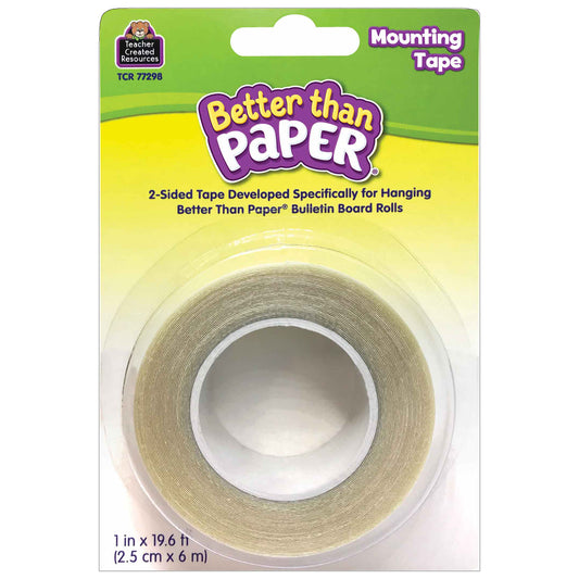 Better Than Paper® Mounting Tape, 1" x 19.6', 3 Rolls