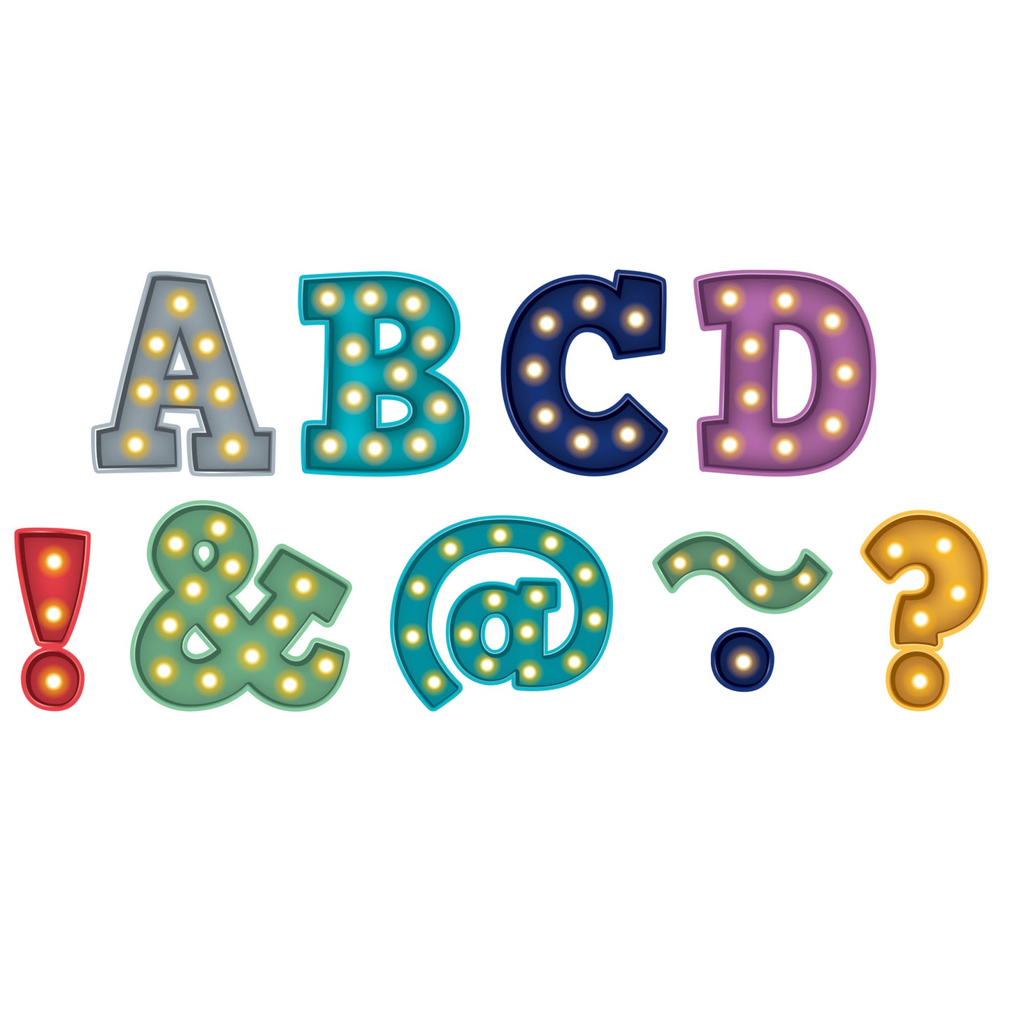 (3 PK) MARQUEE BOLD BLOCK 2IN MAGNETIC LETTERS