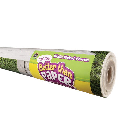 Fun Size Better Than Paper® Bulletin Board Roll, 18" x 12', White Picket Fence