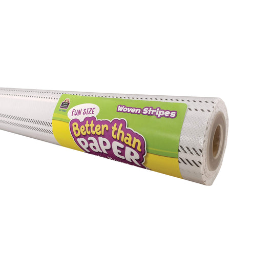 Fun Size Better Than Paper® Bulletin Board Roll, 18" x 12', Woven Stripes