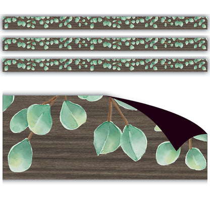 Eucalyptus Magnetic Border, 24 Feet Per Pack, 3 Packs