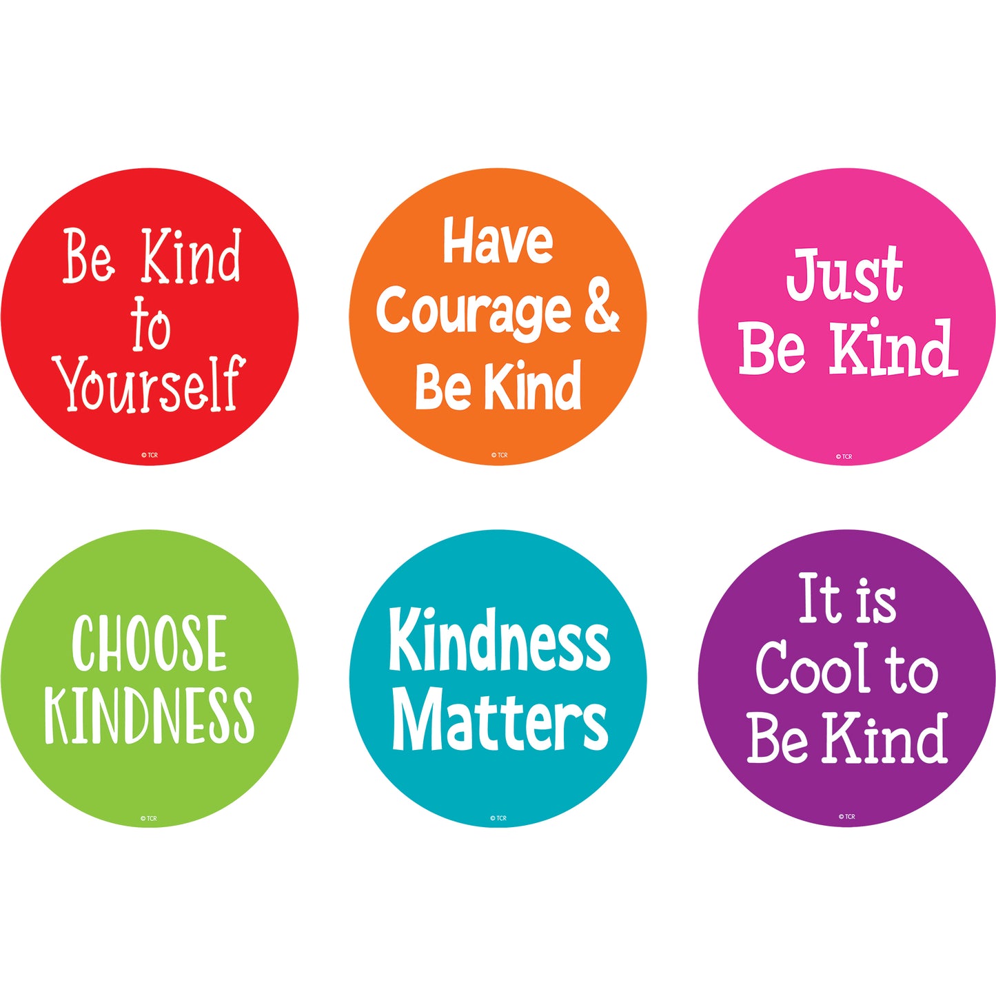 Spot On Floor Markers Kindness, 4", Pack of 12