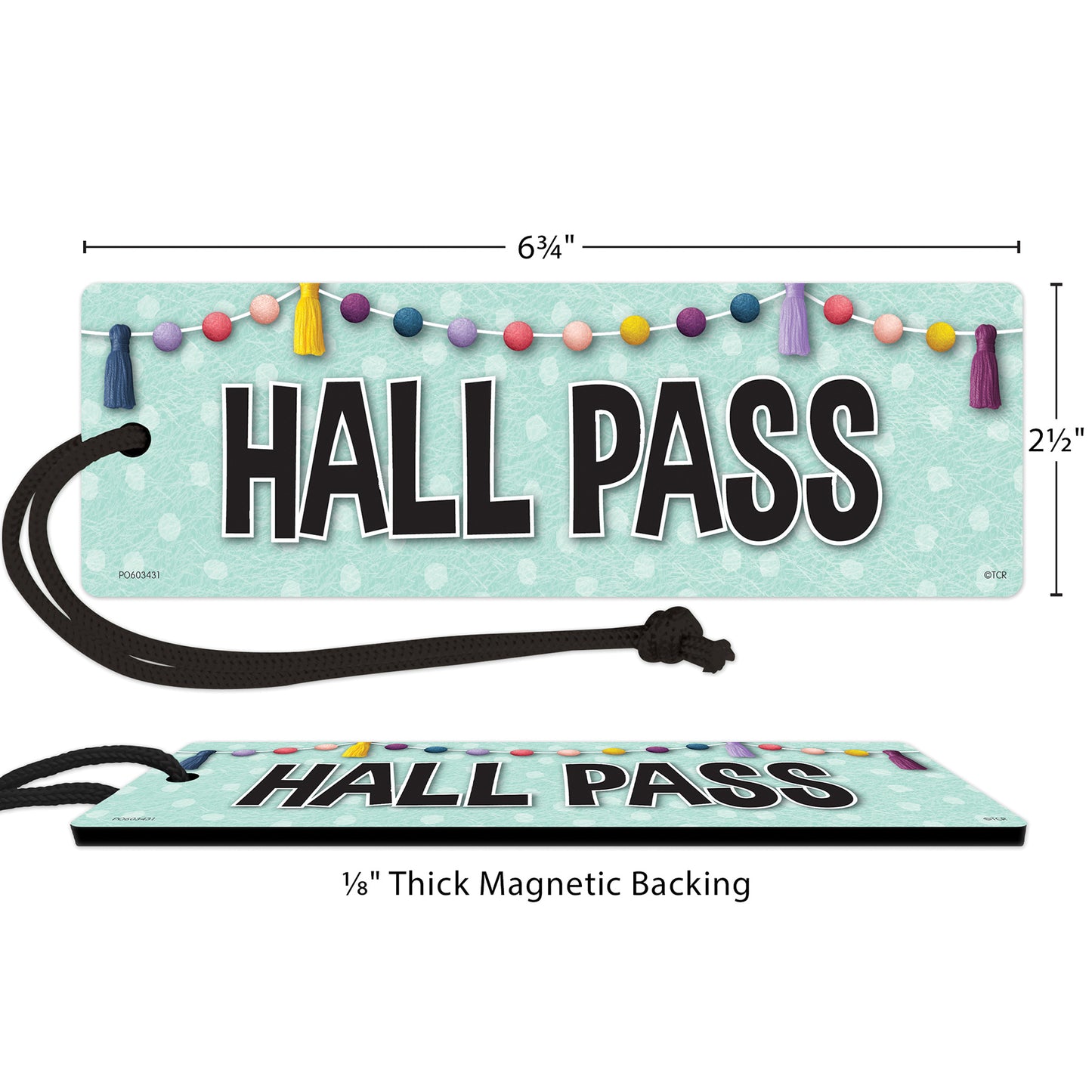 Oh Happy Day Magnetic Hall Pass, Pack of 6