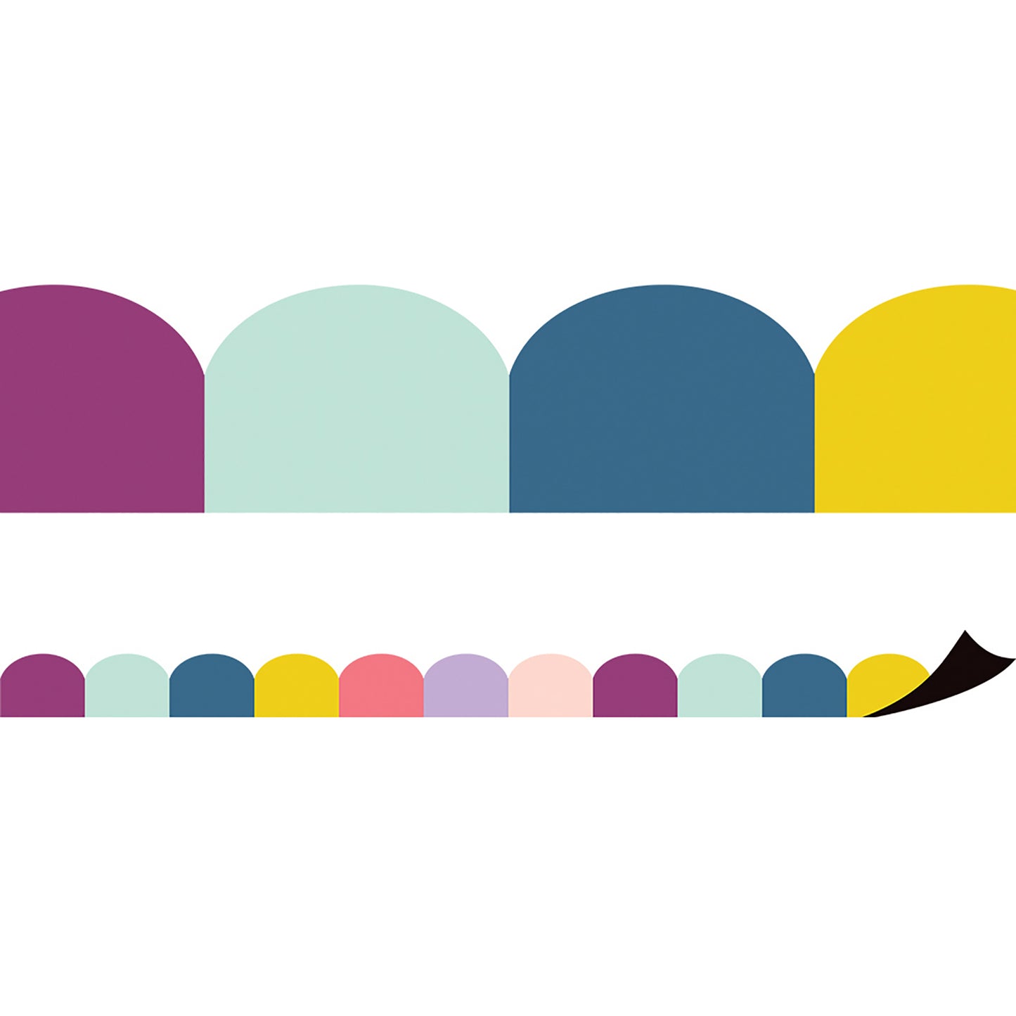 Oh Happy Day Scalloped Magnetic Border, 24 Feet