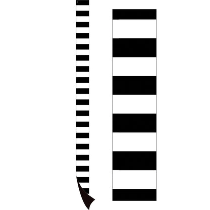 Black Stripes Magnetic Border, 24 Feet Per Pack, 3 Packs