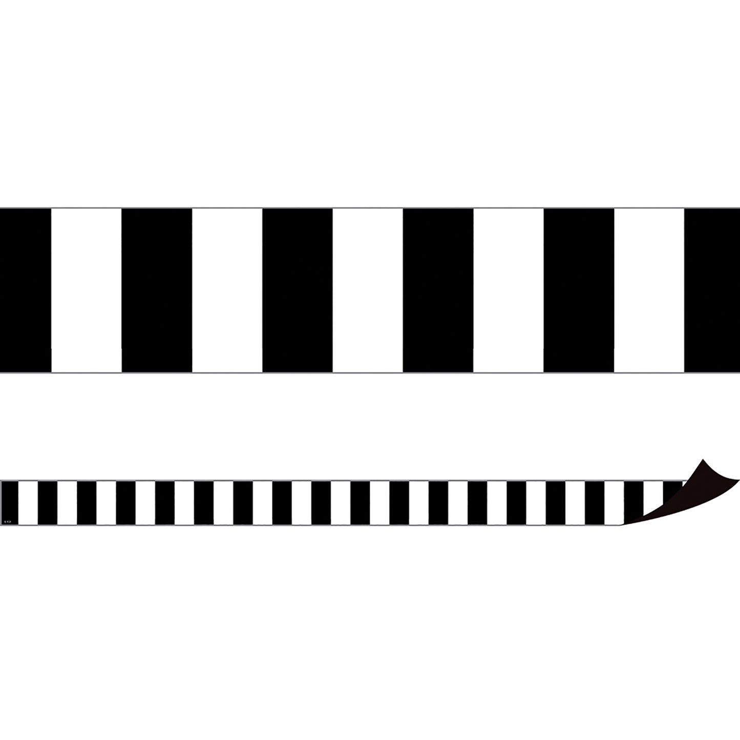 Black Stripes Magnetic Border, 24 Feet