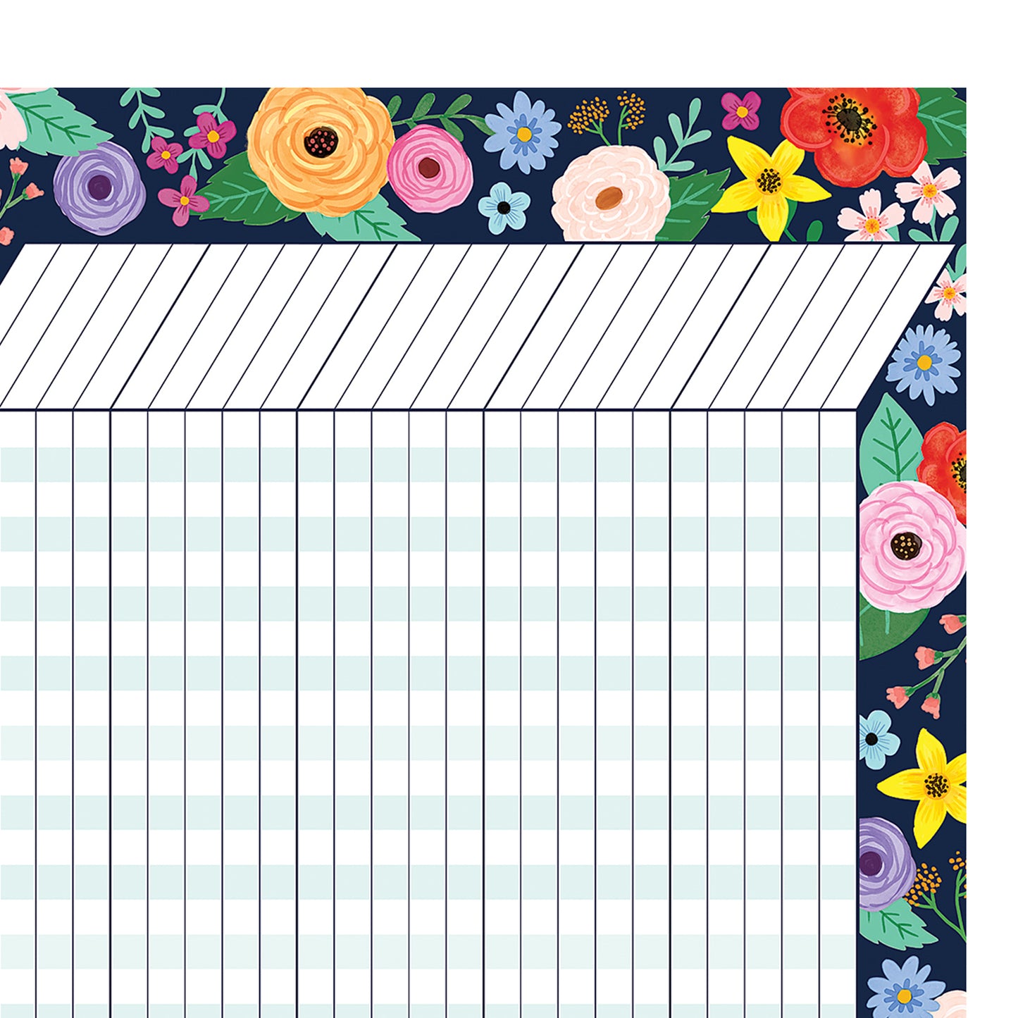 Wildflowers Incentive Chart, 17" x 22", Pack of 6