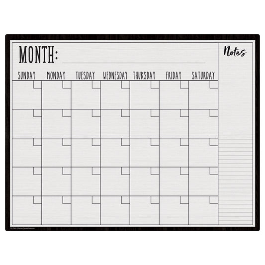 Modern Farmhouse Calendar Write-On/Wipe-Off Chart