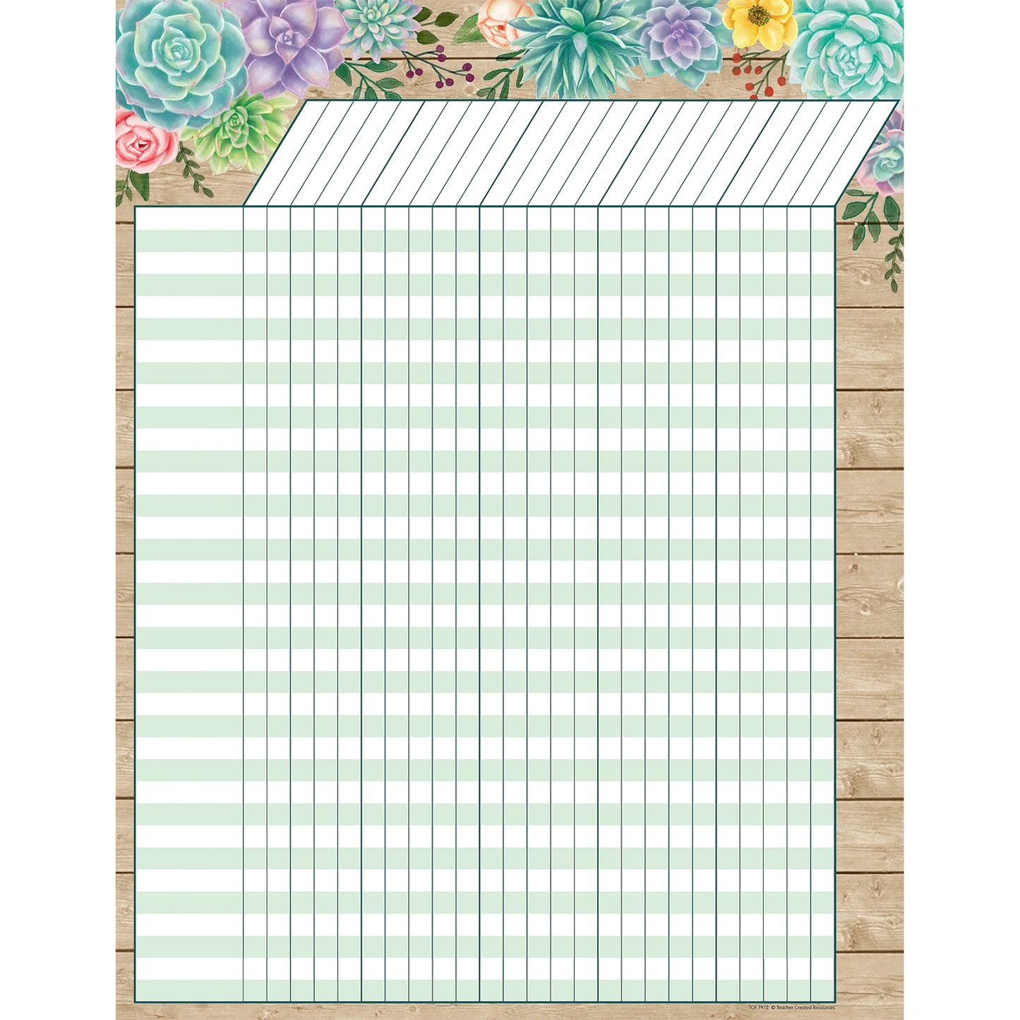 Rustic Bloom Incentive Chart, Pack of 6