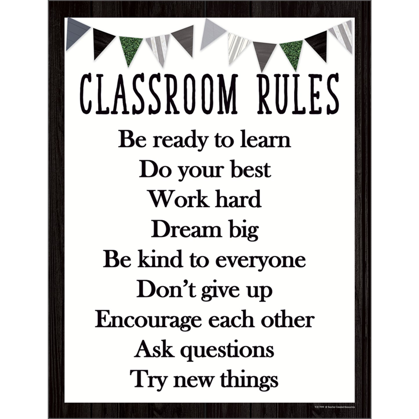 Modern Farmhouse Classroom Rules Chart