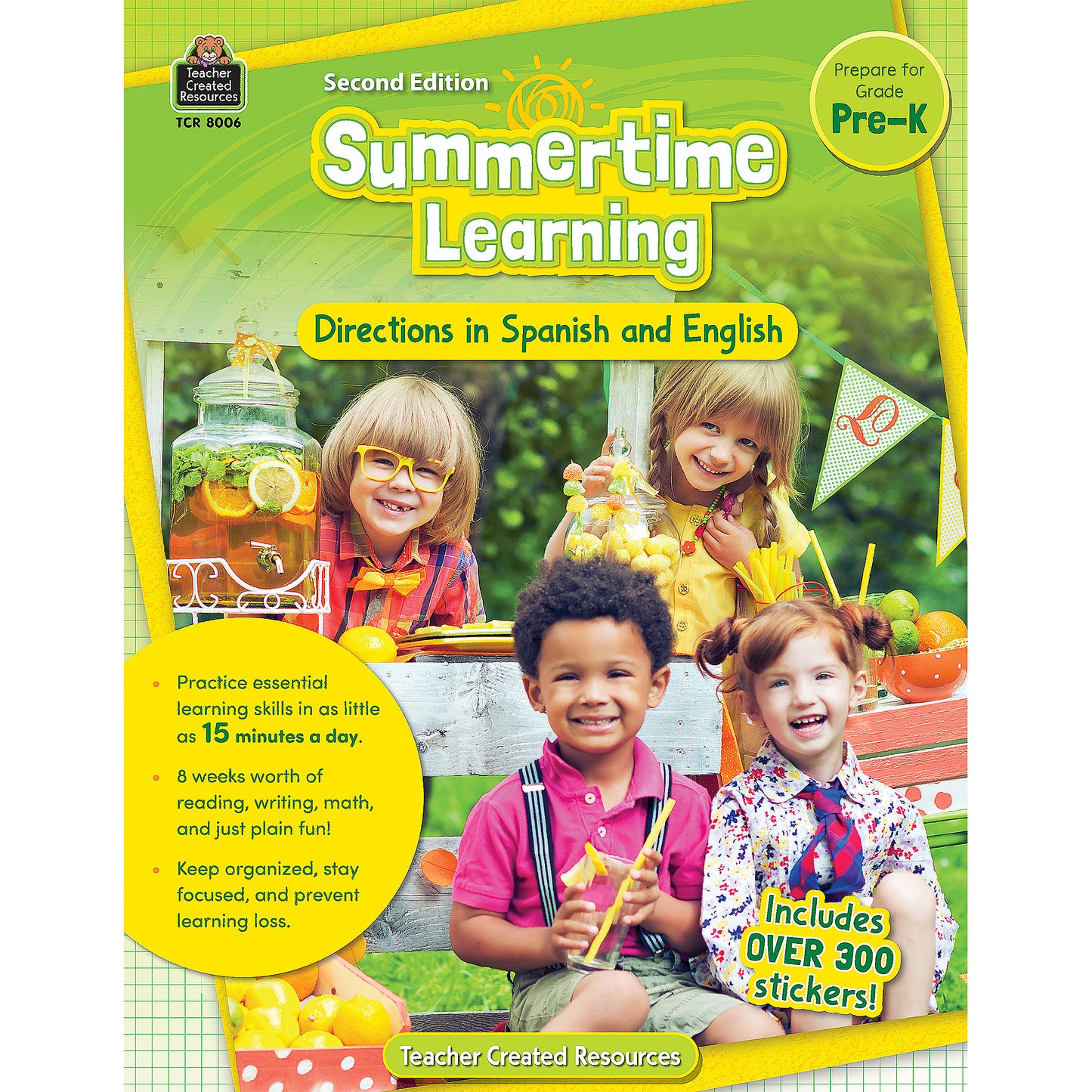 Summertime Learning: English and Spanish Directions, PreK Second Edition (Prep)