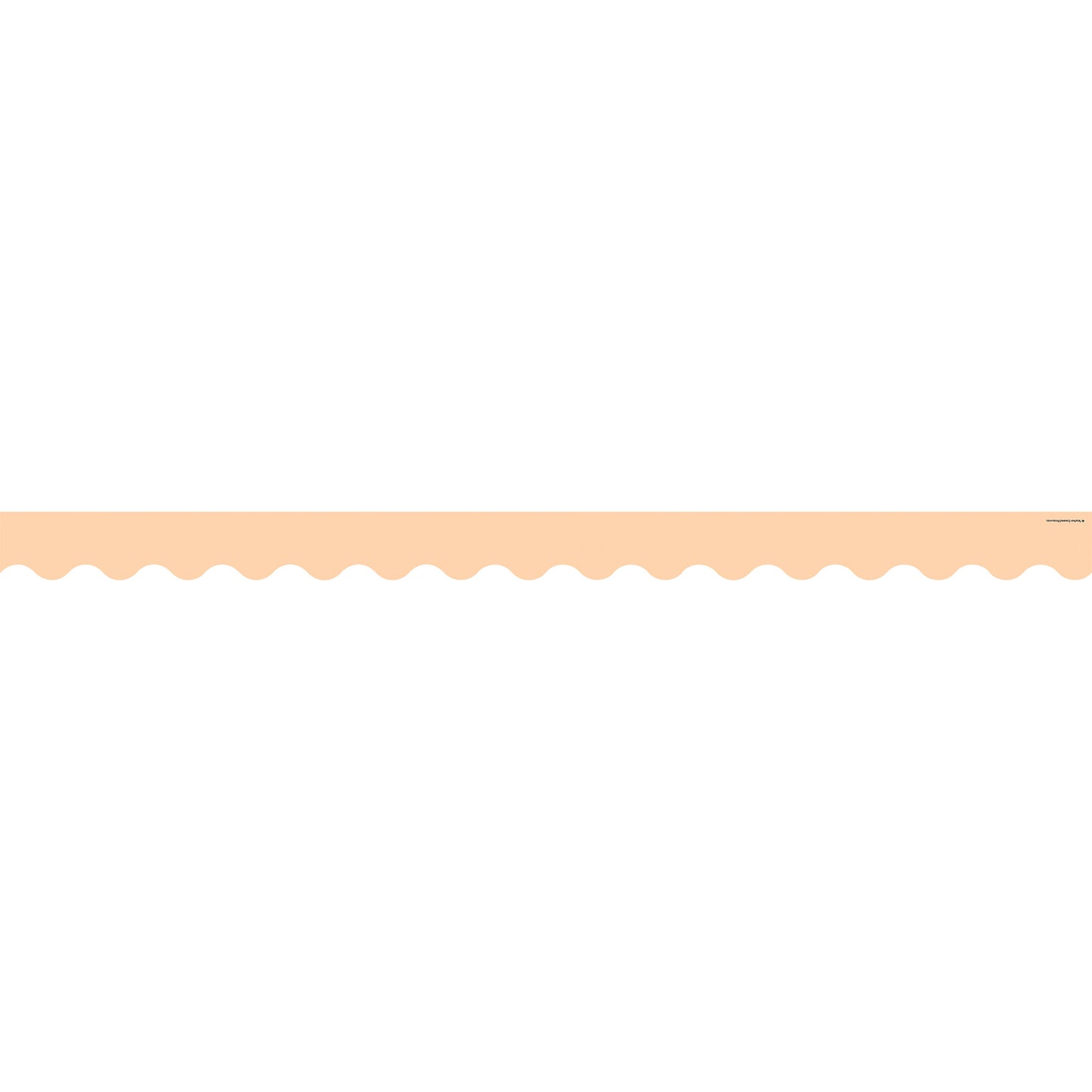 Peach Scalloped Border Trim, 35 Feet