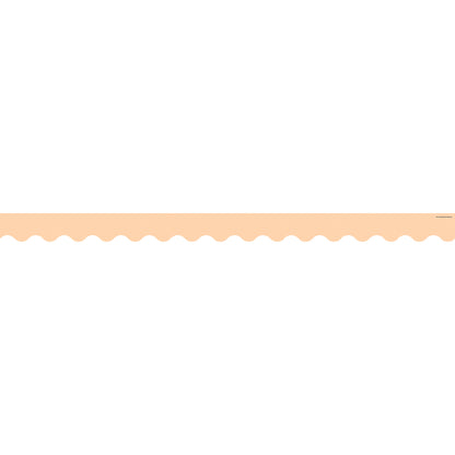 Peach Scalloped Border Trim, 35 Feet