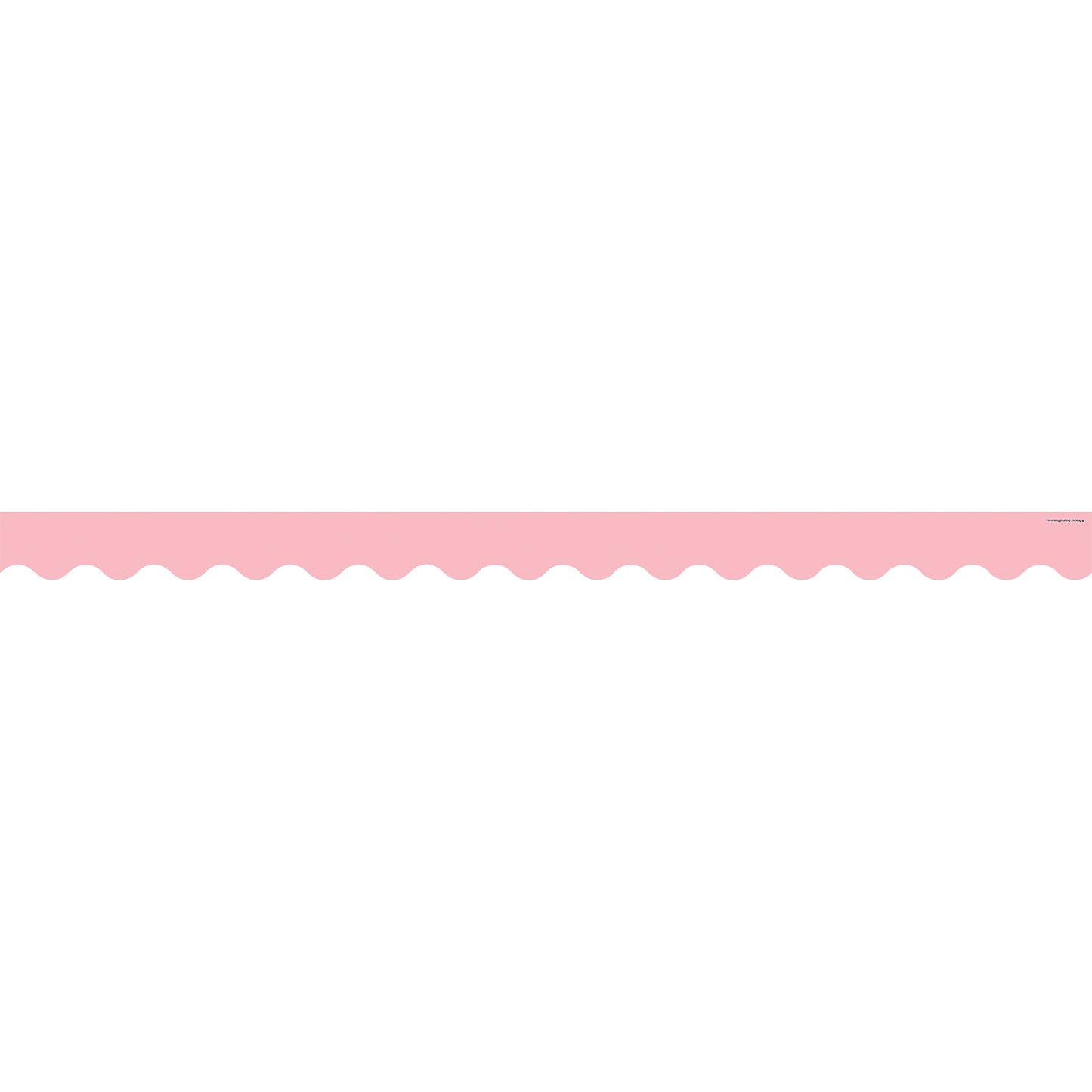 Pastel Pink Scalloped Border Trim, 35 Feet