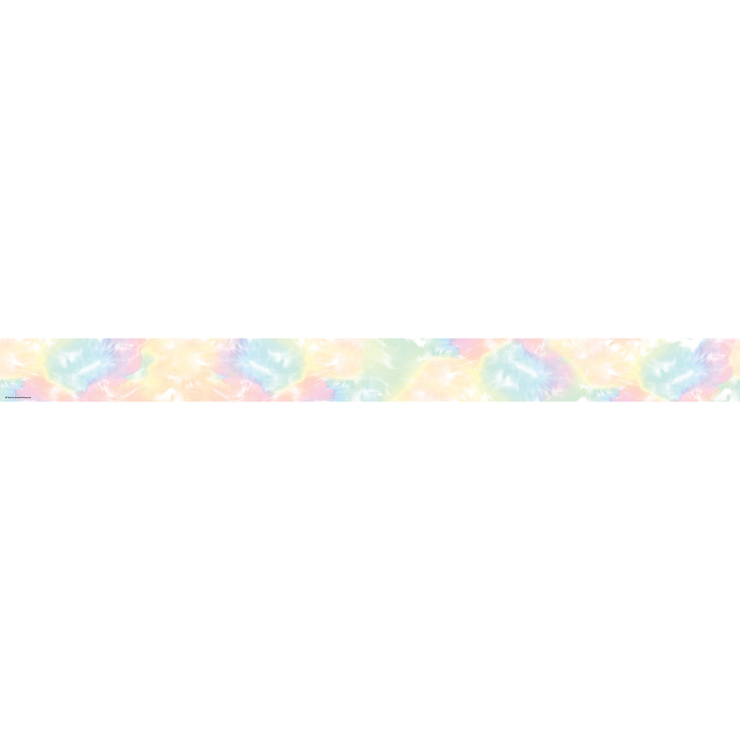 Pastel Pop Tie-Dye Straight Border Trim, 35 Feet