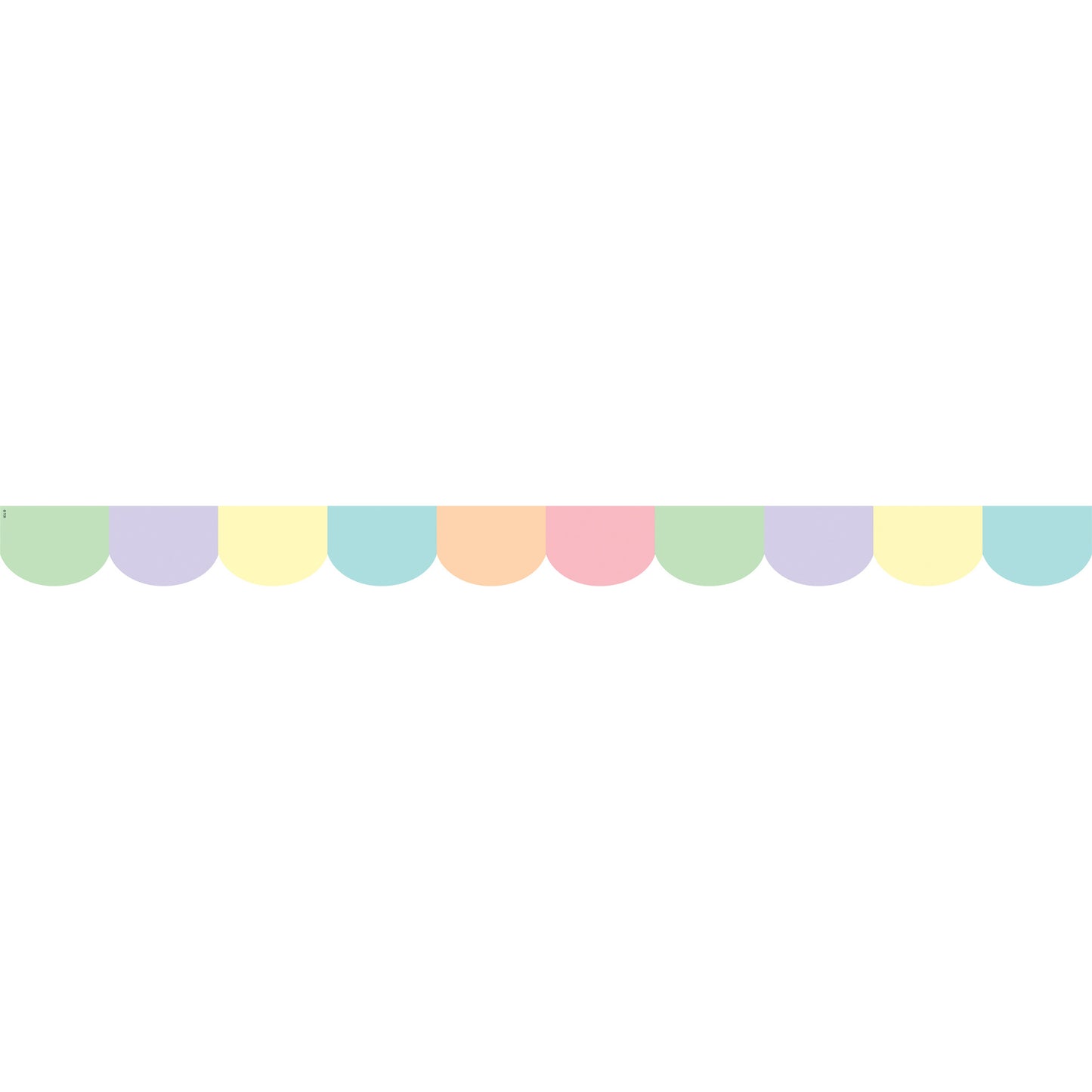 Pastel Pop Scalloped Border Trim, 35 Feet