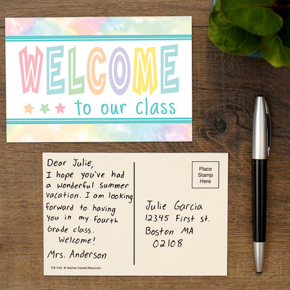 Pastel Pop Welcome Postcards, Pack of 30