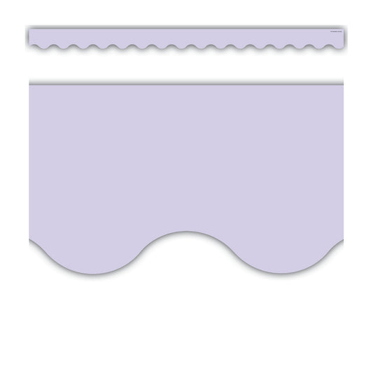 Lavender Scalloped Border Trim, 35 Feet