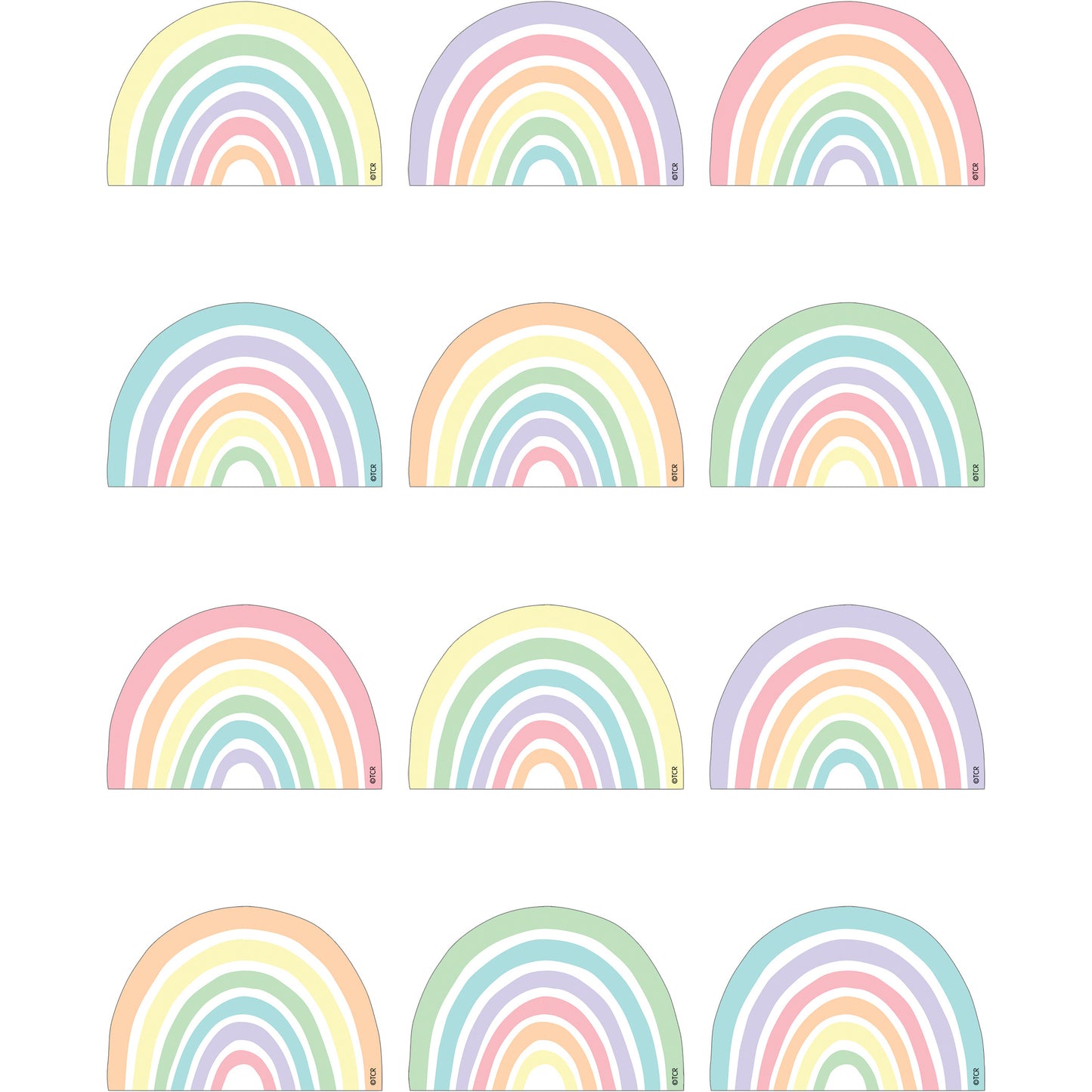 Patel Pop Rainbows Mini Accents, Pack of 36