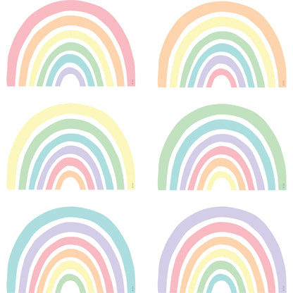 Pastel Pop Rainbows Accents, 30 Per Pack, 3 Packs