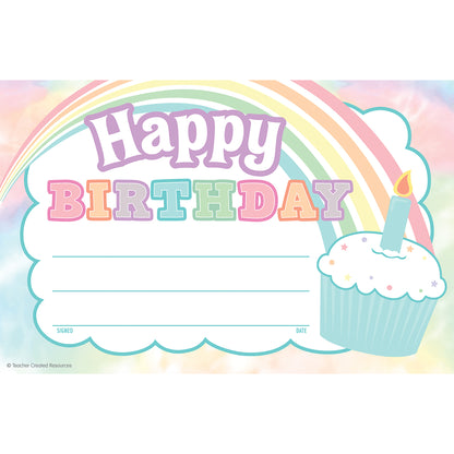 Pastel Pop Happy Birthday Awards, 25 Per Pack, 6 Packs