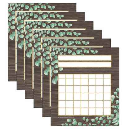 Eucalyptus Incentive Charts, 5-1/4" x 6", 36 Per Pack, 6 Packs