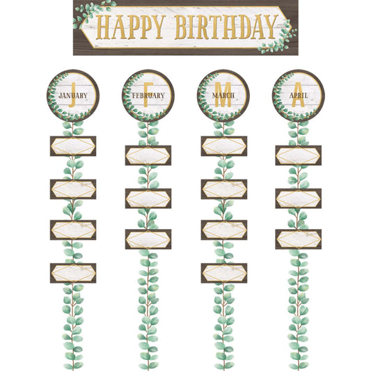 Eucalyptus Happy Birthday Bulletin Board Set