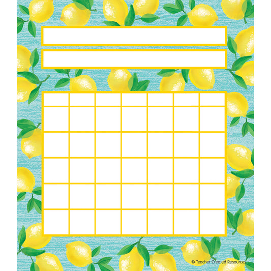 Lemon Zest Incentive Charts, Pack of 36