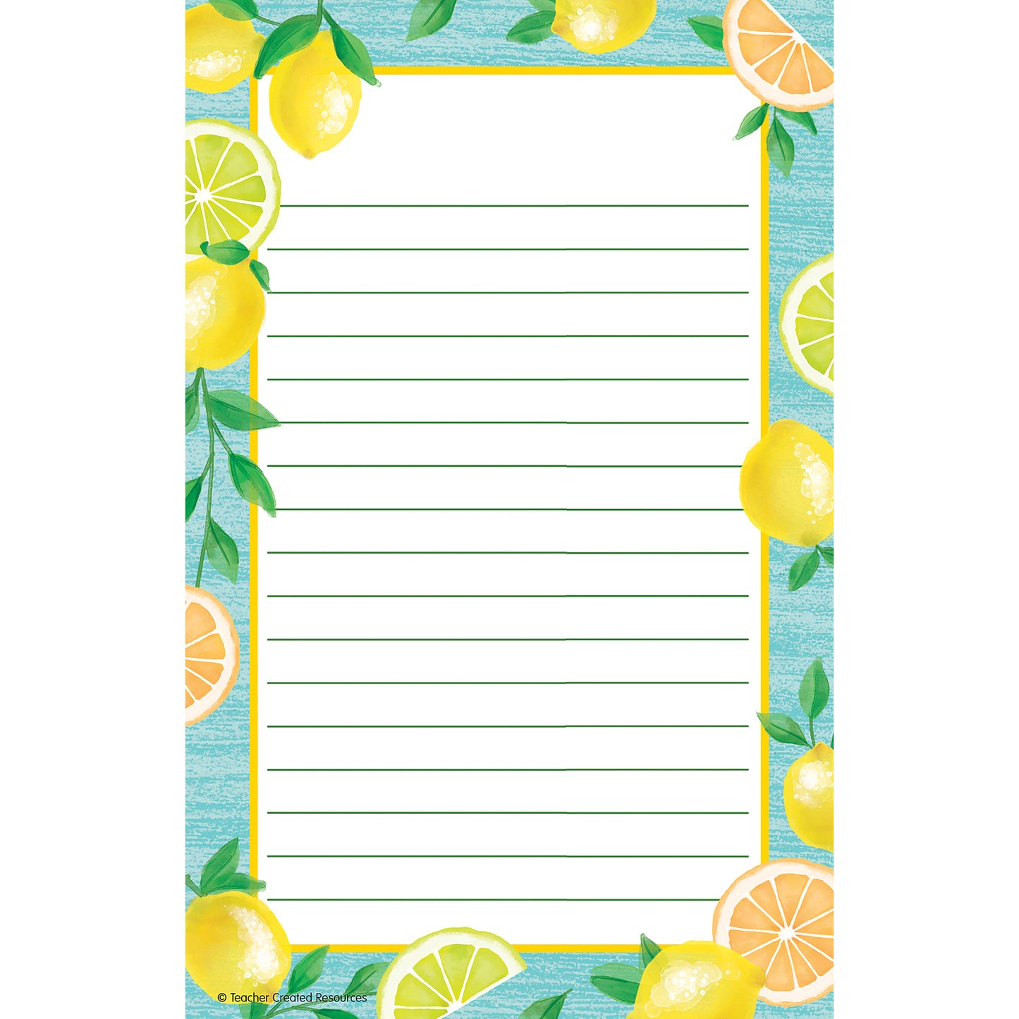 Lemon Zest Notepad, 50 Sheets, 5.25" x 8.5"