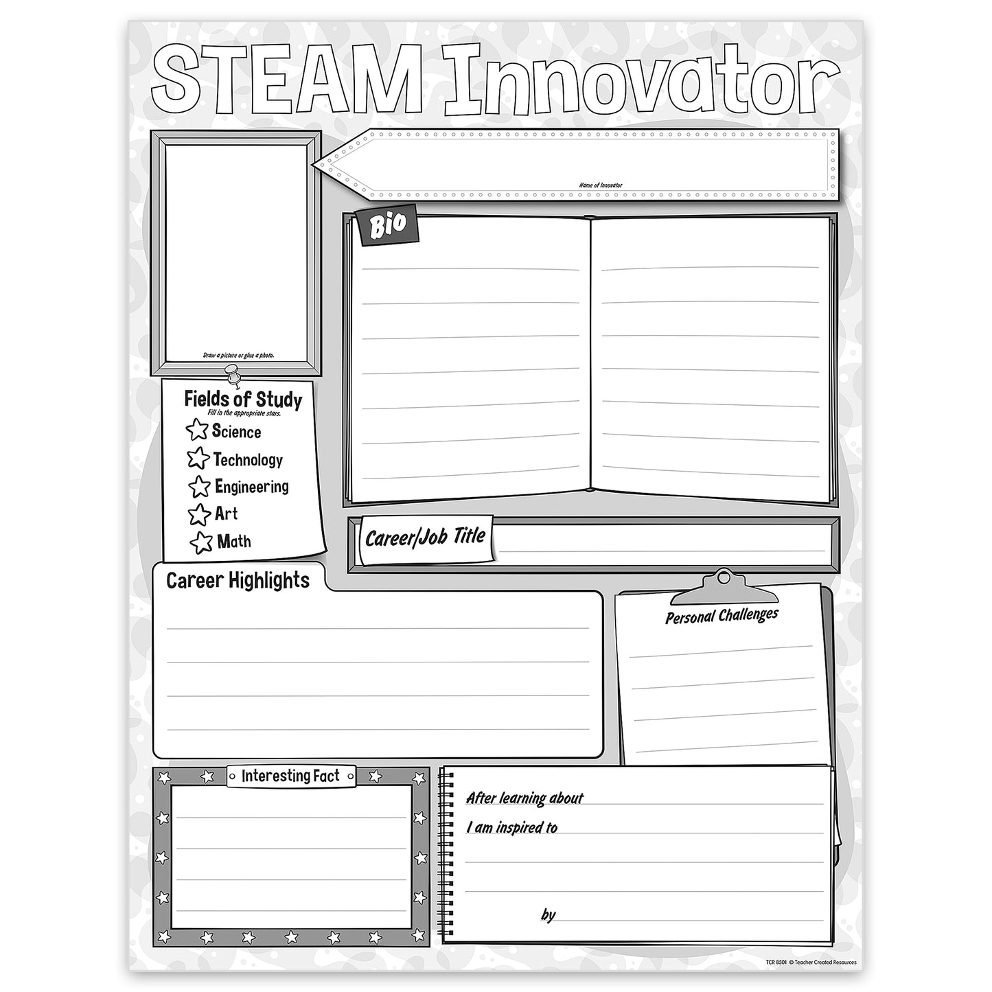 STEAM Innovator Poster Pack, Pack of 32