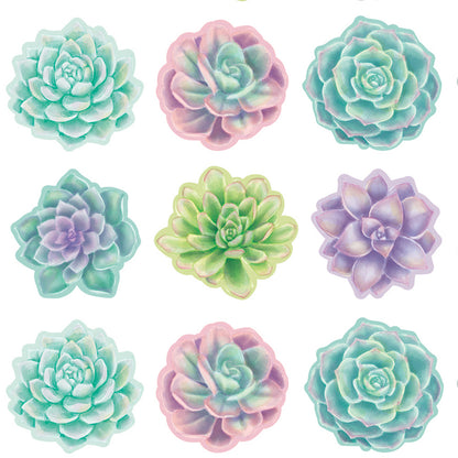 Rustic Bloom Succulents Stickers, 120 Per Pack, 12 Packs