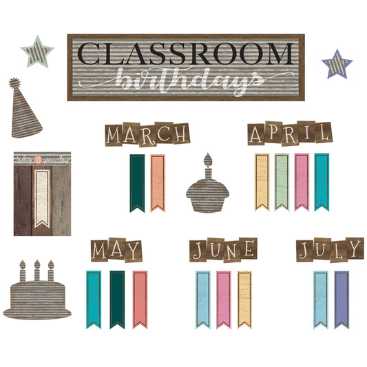 Home Sweet Classroom Birthday Mini Bulletin Board Set