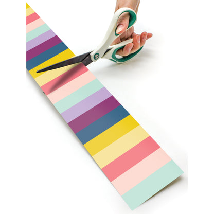 Oh Happy Day Stripes Straight Rolled Border Trim, 50 Feet