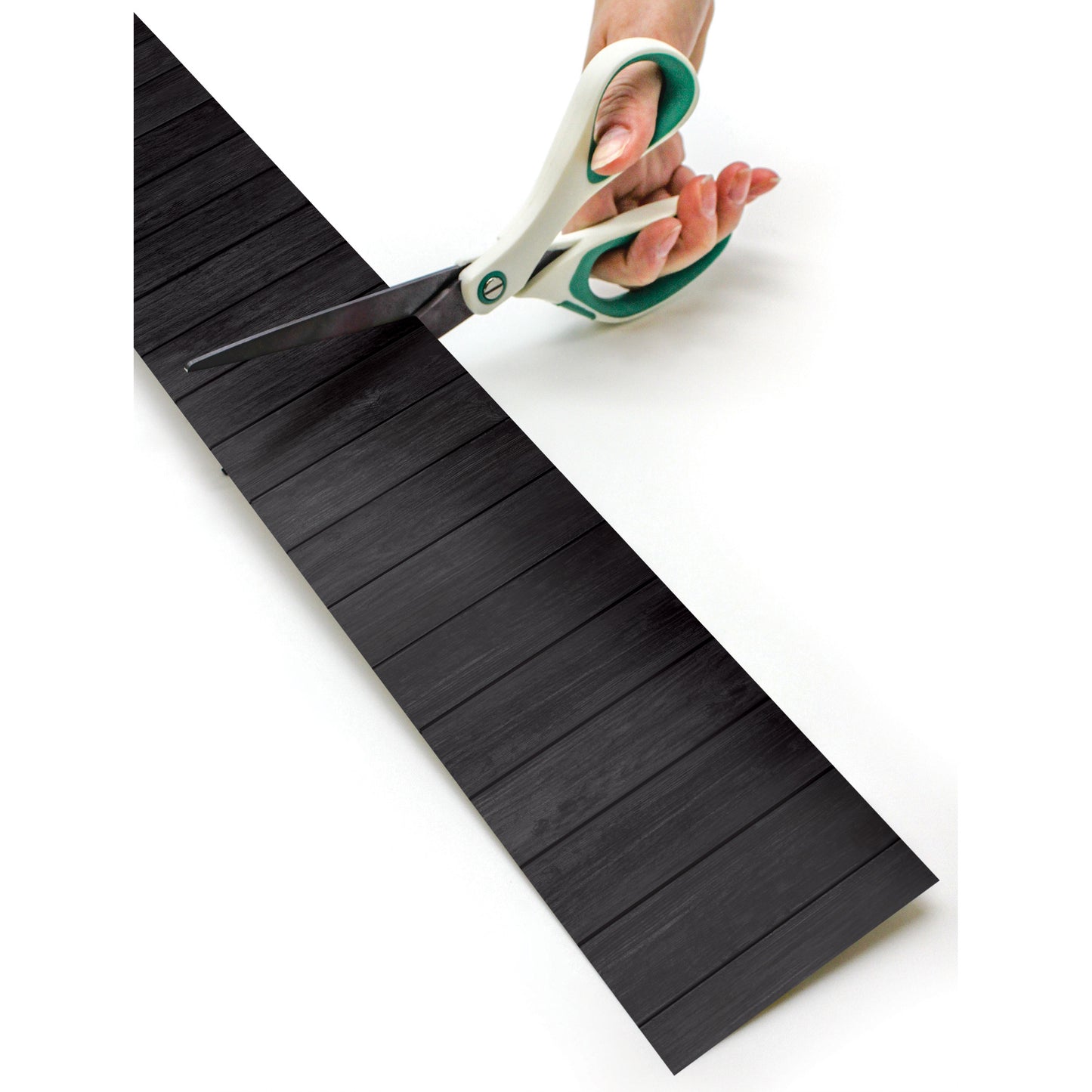 Black Wood Straight Rolled Border Trim, 50 Feet