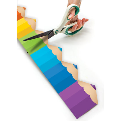 Colored Pencils Die-Cut Rolled Border Trim, 50 Feet